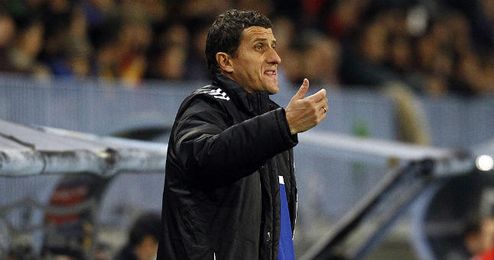 Gracia, durante un partido con el Osasuna. Gracia, durante un partido con el Osasuna.