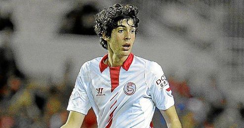 Carlos Fernández durante el Sevilla-Real Sociedad. Carlos Fernández durante el Sevilla-Real Sociedad.