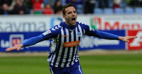 Viguera celebrando un gol durante esta temporada Viguera celebrando un gol durante esta temporada