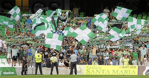 La afición bética en el anterior partido copero. La afición bética en el anterior partido copero.