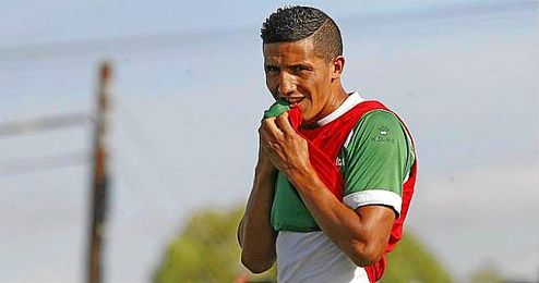 Fayçal, en un entrenamiento. Fayçal, en un entrenamiento.