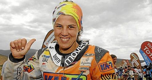 Laia Sanz en el Rally Dakar 2014. Laia Sanz en el Rally Dakar 2014.