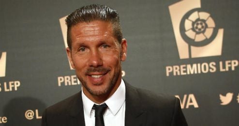 Simeone en la gala de la LFP. Simeone en la gala de la LFP.