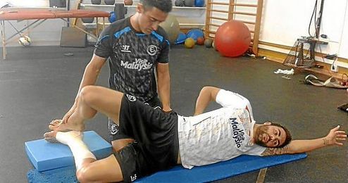 Iborra se ejercitó hoy en el gimnasio. Iborra se ejercitó hoy en el gimnasio.