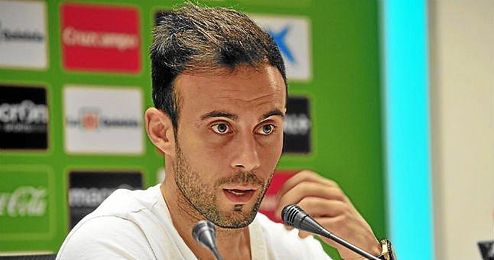 Molinero, durante una rueda de prensa. Molinero, durante una rueda de prensa.