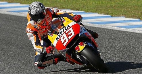 Márquez fue el más rápido de su equipo. Márquez fue el más rápido de su equipo.