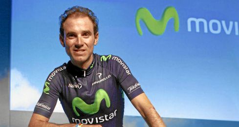 Valverde será el jefe de filas de Movistar en el Giro. Valverde será el jefe de filas de Movistar en el Giro.