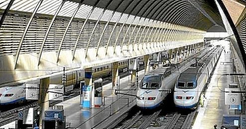 Imagen de la estación de Santa Justa. Imagen de la estación de Santa Justa.