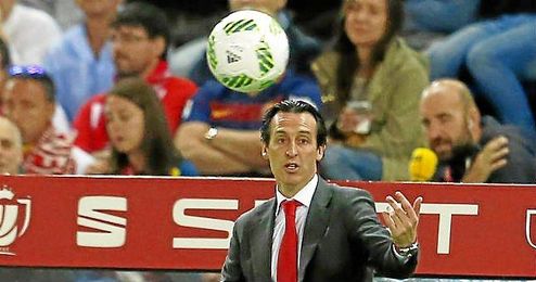 Emery, en la final. Emery, en la final.