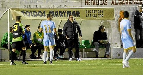Salvador de la Cerda, durante su visita al Algabeño Salvador de la Cerda, durante su visita al Algabeño