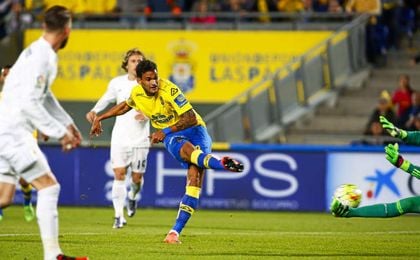 Willian José, delantero de Las Palmas. Willian José, delantero de Las Palmas.