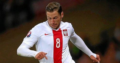 Krychowiak, con Polonia Krychowiak, con Polonia