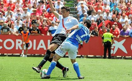 Martínez, en el duelo de ayer ante el Lleida. Martínez, en el duelo de ayer ante el Lleida.