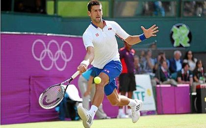 Djokovic disputando los anteriores Juegos Olímpicos de Londres Djokovic disputando los anteriores Juegos Olímpicos de Londres