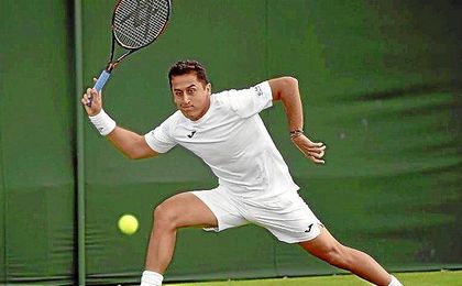 El sino de Nicolás Almagro frente al uzbeco Denis Istomin se mantuvo en Londres. El sino de Nicolás Almagro frente al uzbeco Denis Istomin se mantuvo en Londres.