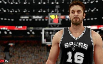 Avatar de Pau Gasol en el NBA 2k17. Avatar de Pau Gasol en el NBA 2k17.