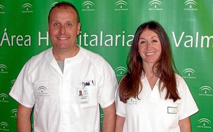 Dos de los enfermeros premiados nacionalmente. Dos de los enfermeros premiados nacionalmente.