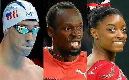 Phelps, Bolt y Simone Biles. Phelps, Bolt y Simone Biles.