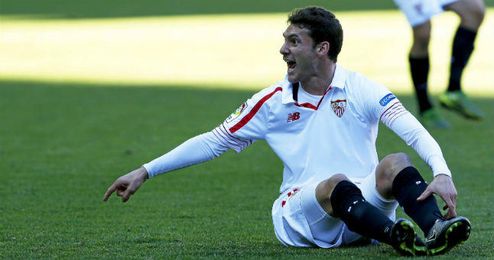 Cristóforo, durante un partido con el Sevilla. Cristóforo, durante un partido con el Sevilla.