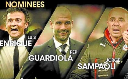 Jorge Sampaoli, como Luis Enrique o su admirado Guardiola, fue nominado a mejor entrenador de 2015. Jorge Sampaoli, como Luis Enrique o su admirado Guardiola, fue nominado a mejor entrenador de 2015.