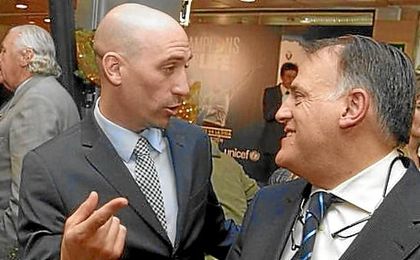 Nuevas declaraciones de Rubiales sobre la gestión de Tebas. Nuevas declaraciones de Rubiales sobre la gestión de Tebas.