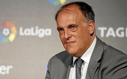 Tebas, sobre las quejas arbitrales: "No hay que hacer incendios donde no los hay" Tebas, sobre las quejas arbitrales: "No hay que hacer incendios donde no los hay"