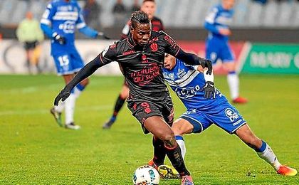 Balotelli, en el partido ante el Bastia. Balotelli, en el partido ante el Bastia.