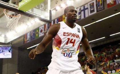 Ibaka, en un partido con la Selección española de baloncesto. UESyndication. Ibaka, en un partido con la Selección española de baloncesto. UESyndication.