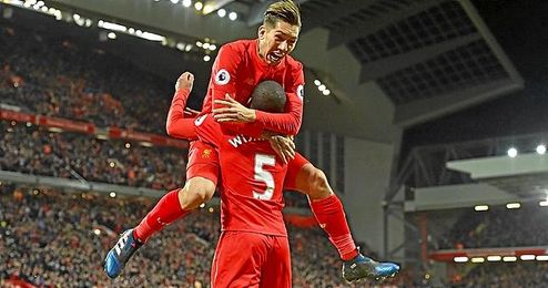 El Liverpool se ha metido en puestos de Champions. El Liverpool se ha metido en puestos de Champions.