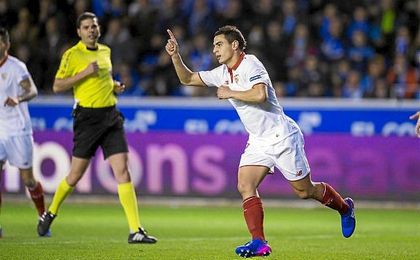 Ben Yedder, el debutante con más gol de LaLiga Ben Yedder, el debutante con más gol de LaLiga