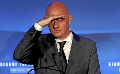 Gianni Infantino durante un acto de la FIFA. Gianni Infantino durante un acto de la FIFA.