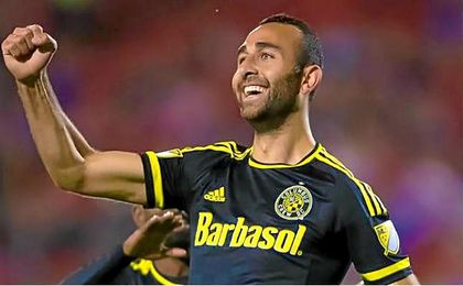 El jugador estadounidense-iraquí, Justin Meram. El jugador estadounidense-iraquí, Justin Meram.
