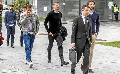 Los exbéticos, el día que fueron a declarar. Los exbéticos, el día que fueron a declarar.