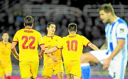 Tras el parón navideño, se impuso por 0-4 en Anoeta. Tras el parón navideño, se impuso por 0-4 en Anoeta.