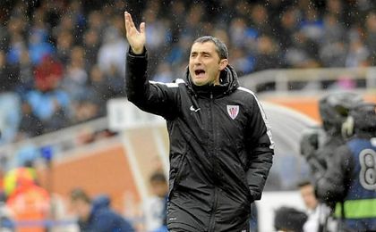 Valverde entrenando al Athletic Valverde entrenando al Athletic