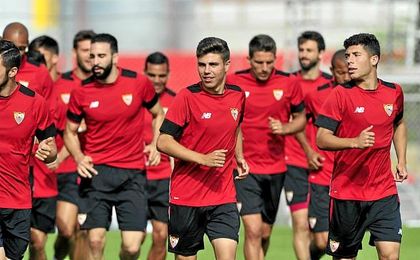 Vitolo, única ausencia del entrenamiento Vitolo, única ausencia del entrenamiento