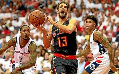 Calderón, en uno de los partidos de su seria ante los Wizards. Calderón, en uno de los partidos de su seria ante los Wizards.