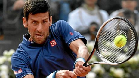 Djokovic y Goffin avanzan en Roma; Sharapova se retira por lesión Djokovic y Goffin avanzan en Roma; Sharapova se retira por lesión