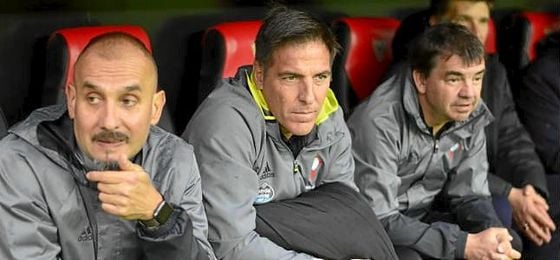 Berizzo, en el banquillo visitante del Sánchez-Pizjuán. Berizzo, en el banquillo visitante del Sánchez-Pizjuán.
