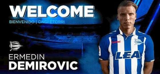 El Alavés ficha al joven delantero bosnio Ermedin Demirovic. El Alavés ficha al joven delantero bosnio Ermedin Demirovic.