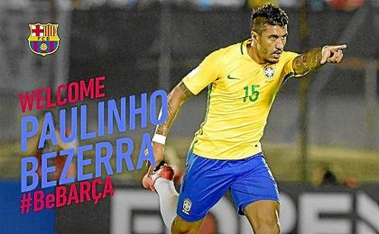 Así ha anunciado el Barcelona la llegada de Paulinho. Así ha anunciado el Barcelona la llegada de Paulinho.