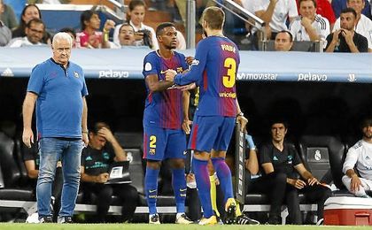 Piqué, en el momento de ser sustituido en el partido de vuelta de la Supercopa. Piqué, en el momento de ser sustituido en el partido de vuelta de la Supercopa.