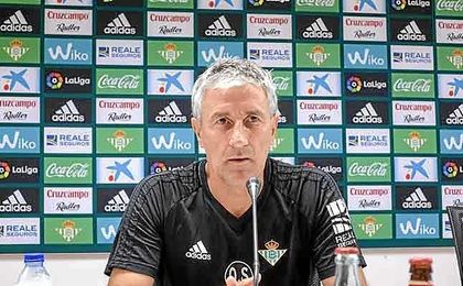 En directo, la rueda de prensa de Quique Setién En directo, la rueda de prensa de Quique Setién