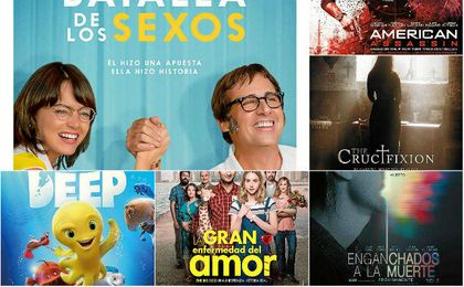 'La batalla de los sexos', 'American Assassin', 'Enganchados a la muerte' y más estrenos para este viernes en cines 'La batalla de los sexos', 'American Assassin', 'Enganchados a la muerte' y más estrenos para este viernes en cines