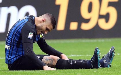 El Inter descarta que Icardi sufra una lesión en la rodilla derecha El Inter descarta que Icardi sufra una lesión en la rodilla derecha