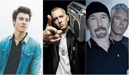 Shawn Mendes, Eminem y U2, entre los ganadores de los MTV EMAs Shawn Mendes, Eminem y U2, entre los ganadores de los MTV EMAs