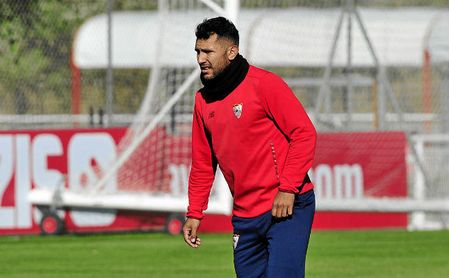 Walter Montoya, entrenándose. Walter Montoya, entrenándose.