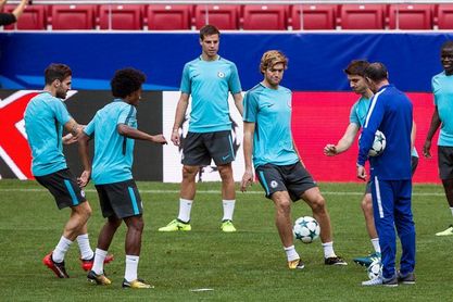 El Chelsea prepara el duelo contra el Atlético sin David Luiz ni Musonda El Chelsea prepara el duelo contra el Atlético sin David Luiz ni Musonda