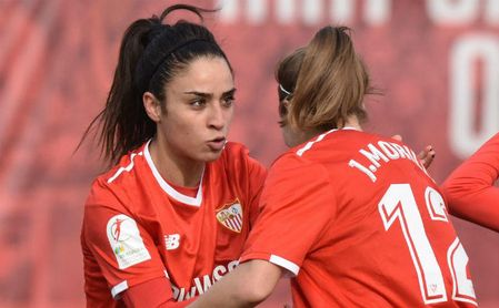 La italiana Piemonte hizo el primer gol del Sevilla. La italiana Piemonte hizo el primer gol del Sevilla.