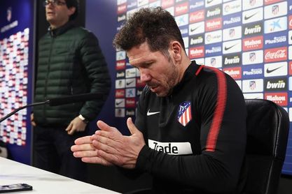 Simeone: "Buscaremos colectivamente equilibrar la falta de Griezmann" Simeone: "Buscaremos colectivamente equilibrar la falta de Griezmann"